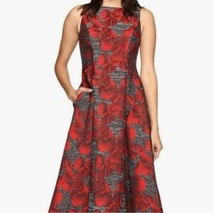 Adrianna Papell floral jacquard sleeveless